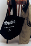 Black Canvas Tote