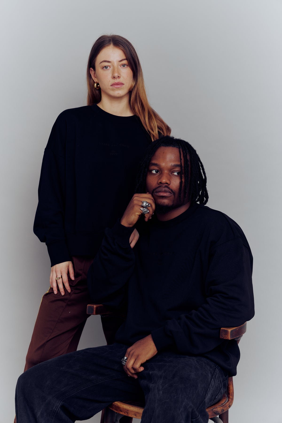 Men's Black Crew